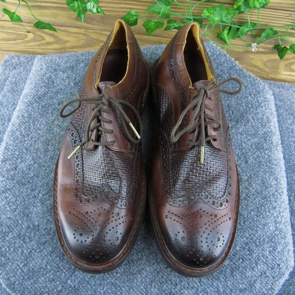 Belvedere Luis Men Brogues Shoes Brown Leather Lace Up‎ Size 9.5 Medium